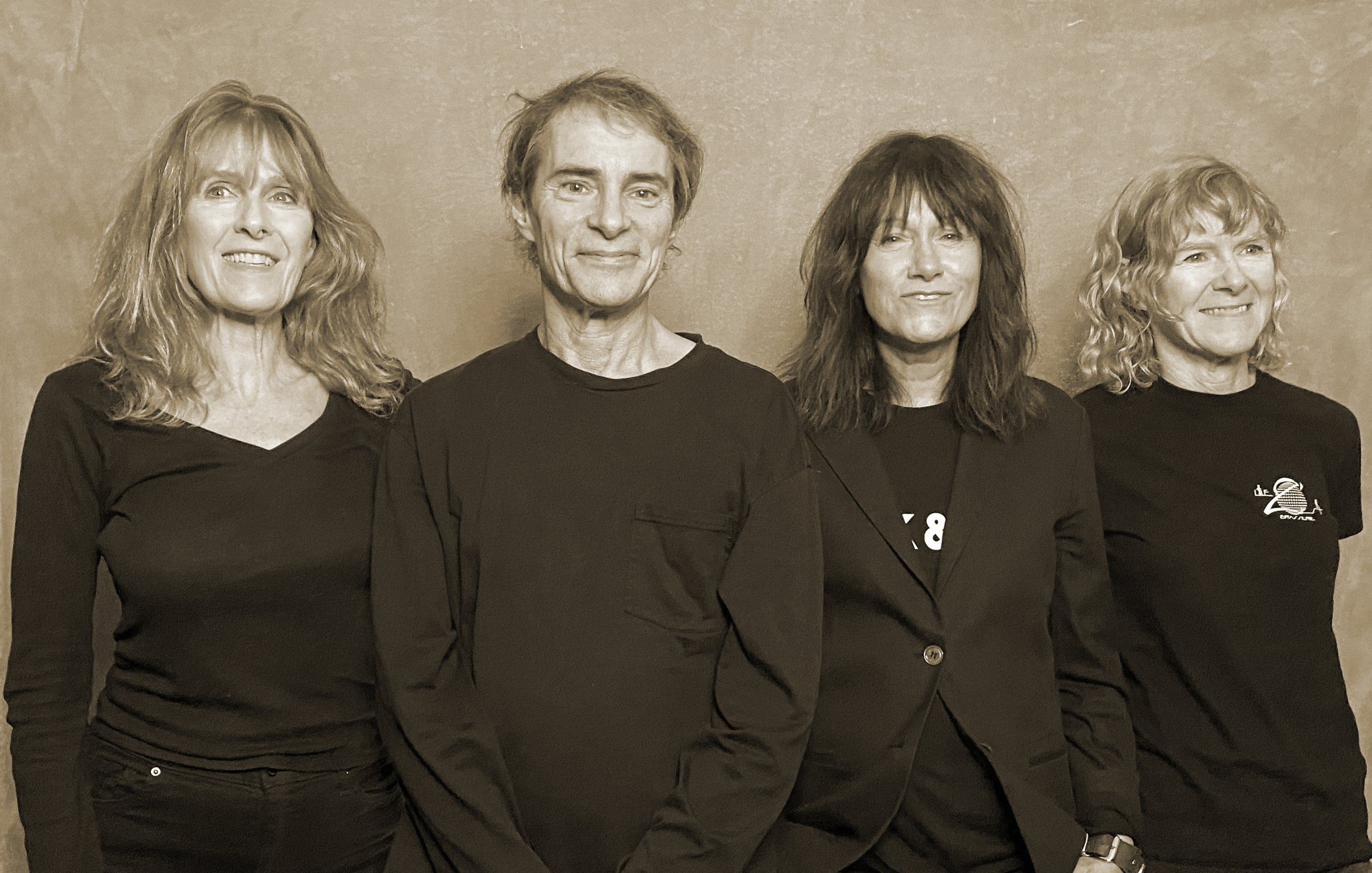 Wednesday Week band photo 2026 – Kristi Callan, Kelly Callan, Heidi Rodewald, David Nolte
